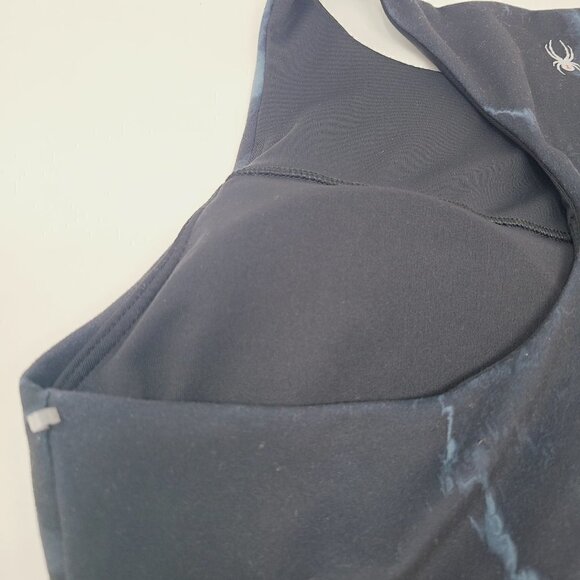 Spyder Active | Women's Black Tie Dyed Racerback Sports Bra (Size Large) - Picture 5 of 11